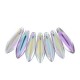 Czech Glass Daggers Perlen 5x16mm Crystal silver rainbow